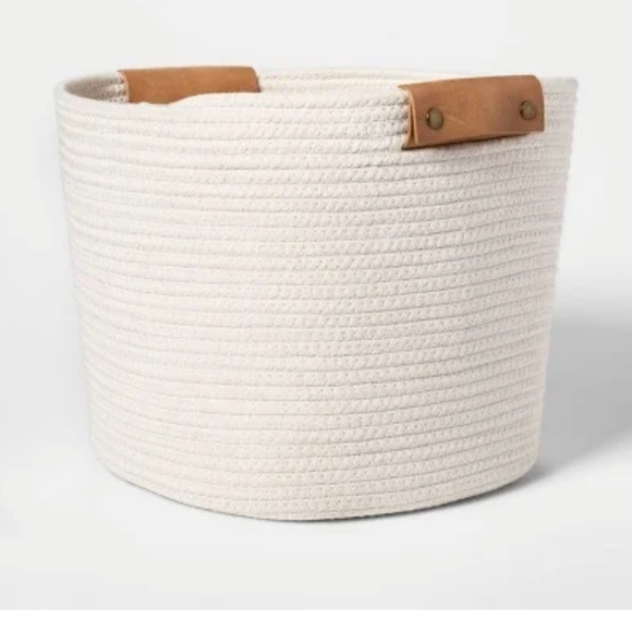 Decorative Coiled Rope Basket - Picture 4 of 12